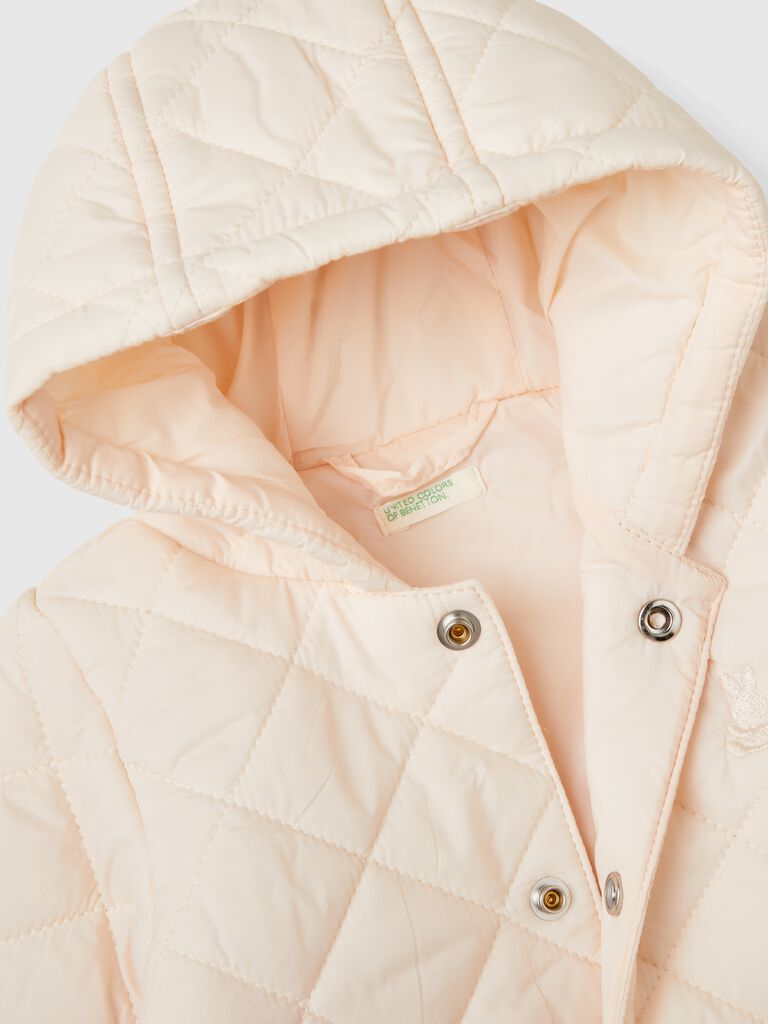Benetton Quilted Jacket with Hood