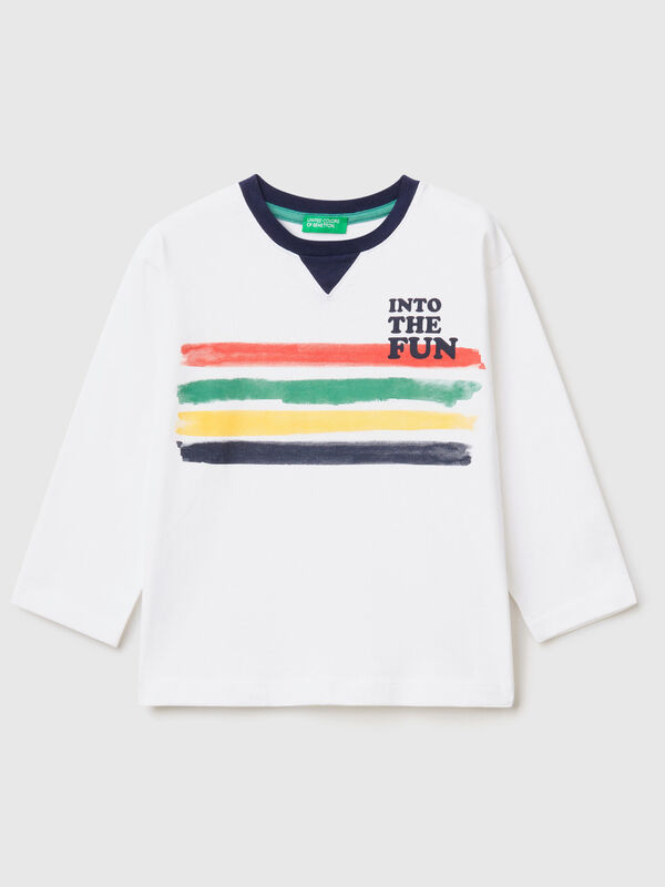 T-shirt with multicolored print Junior Boy