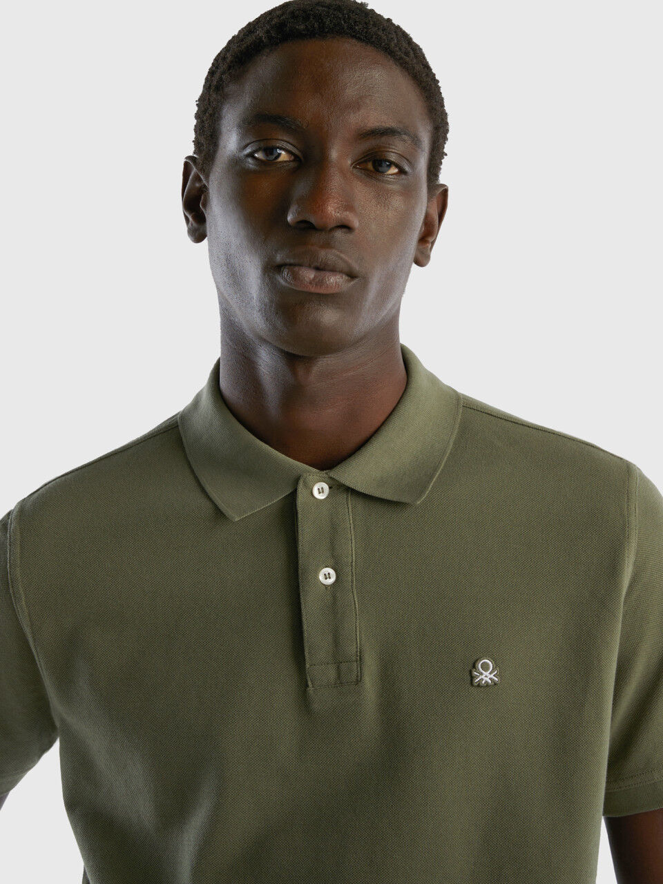 Green regular fit polo