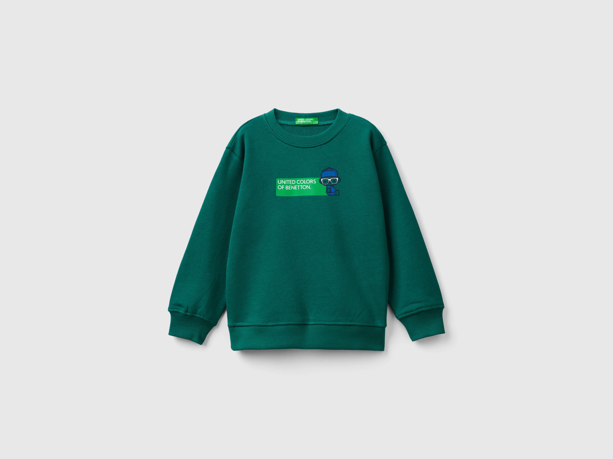 Kid Boys Sweatshirts without hood Collection 2024 Benetton