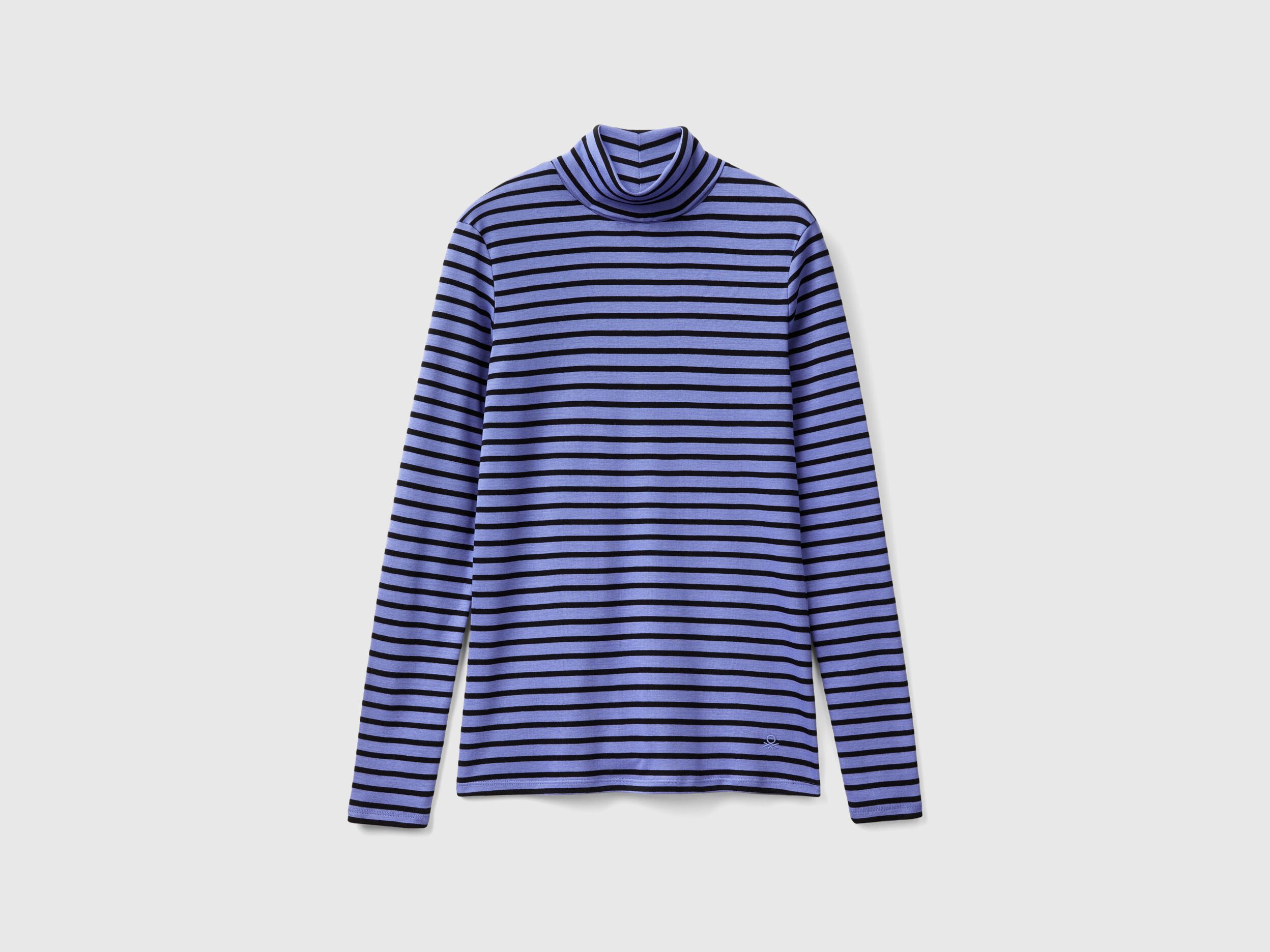 Striped turtleneck t shirt online