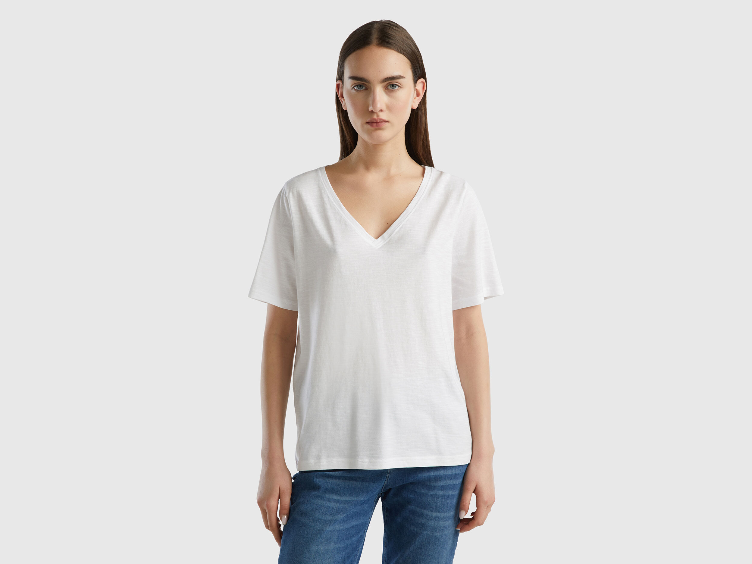 Camisetas basicas benetton mujer online