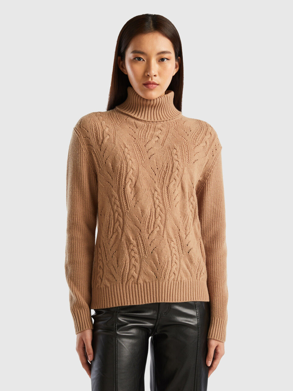 Benetton maglioni on sale collo alto