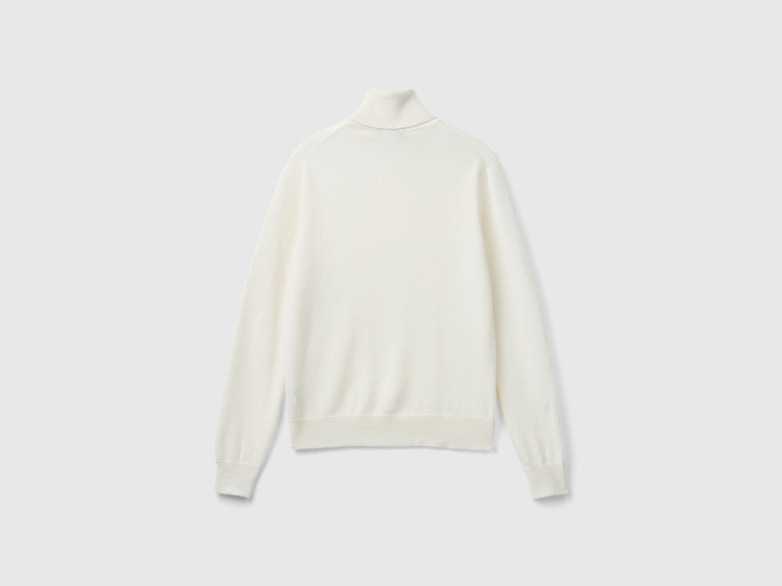 White thin turtleneck on sale