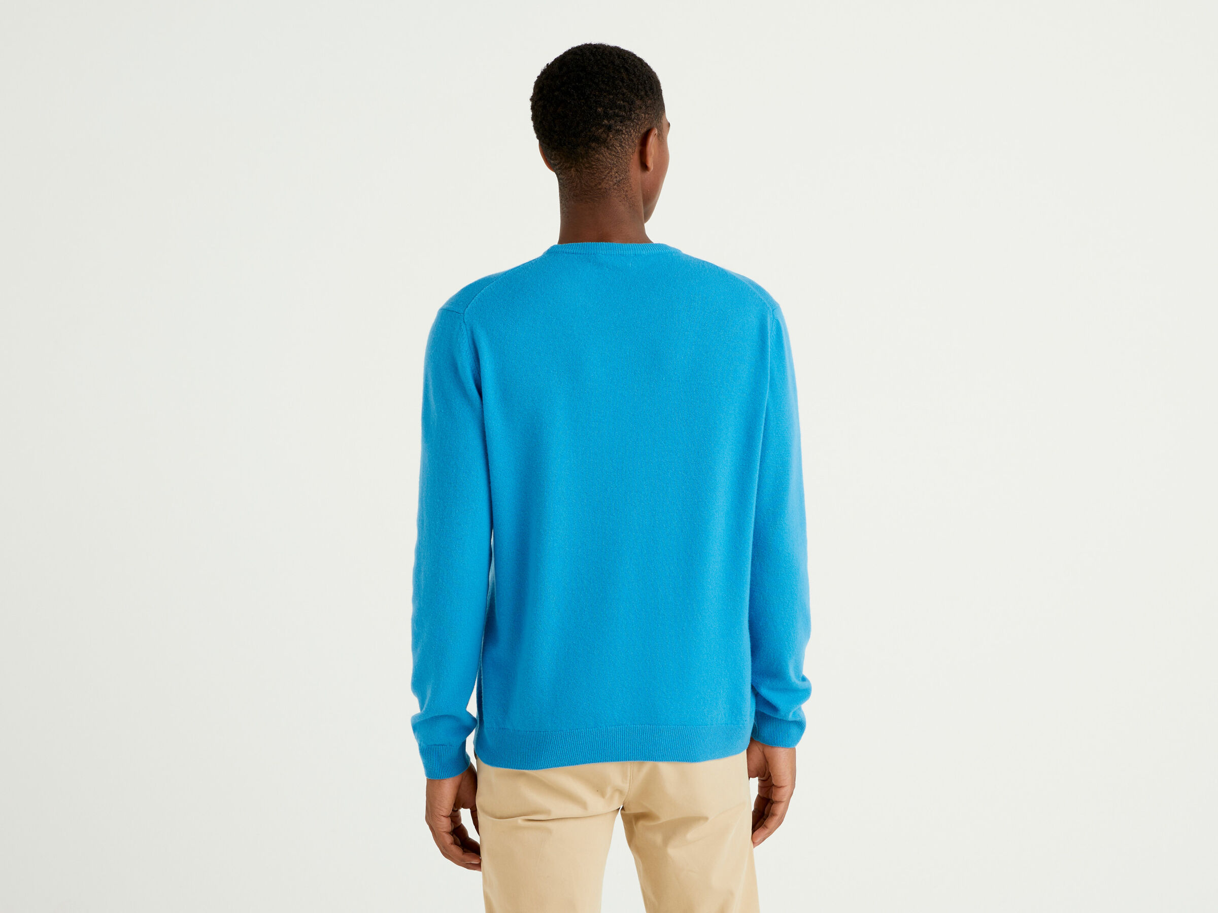 Crew neck sweater in pure virgin wool image number 2