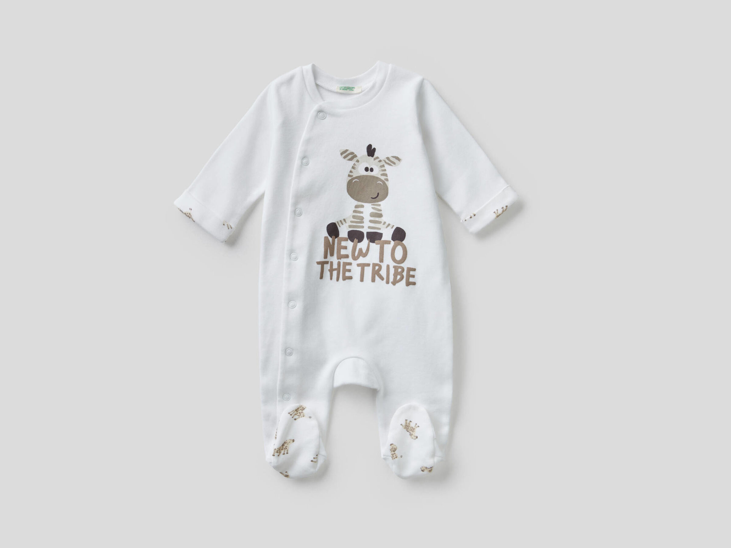 Onesie in organic cotton with print image number null