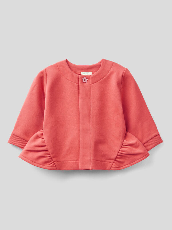 Warm hoodie with ruffles New Born (0-18 months)