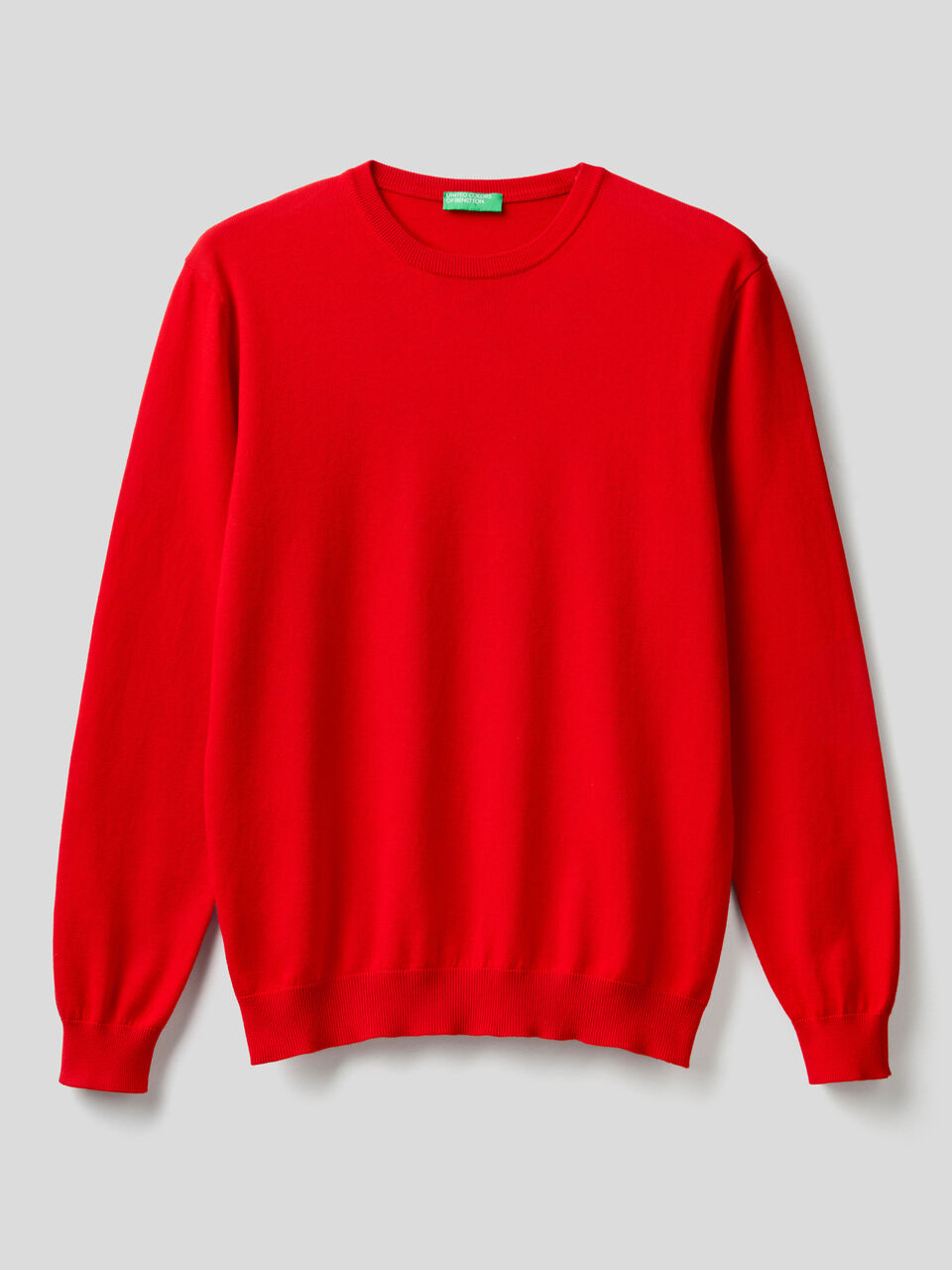 Jersey de cuello redondo de 100 % algodón image number 1