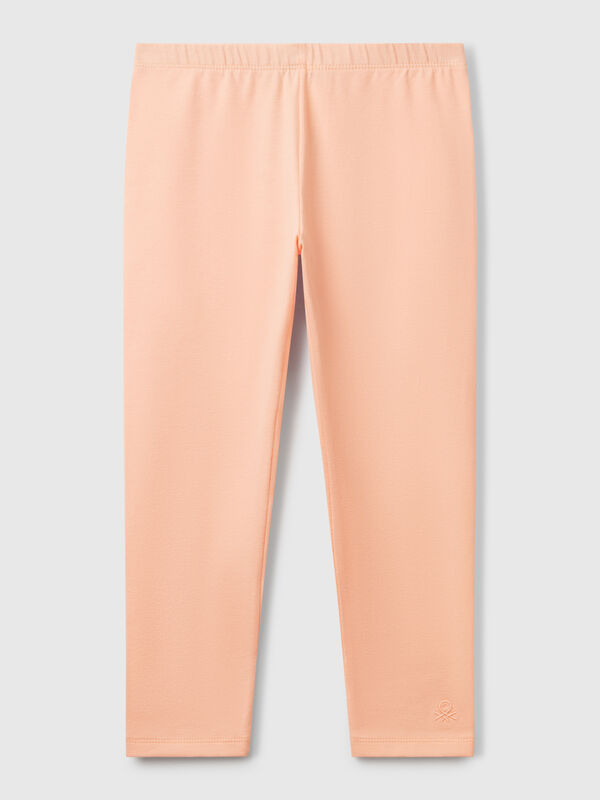 Leggings de algodón elástico Niña
