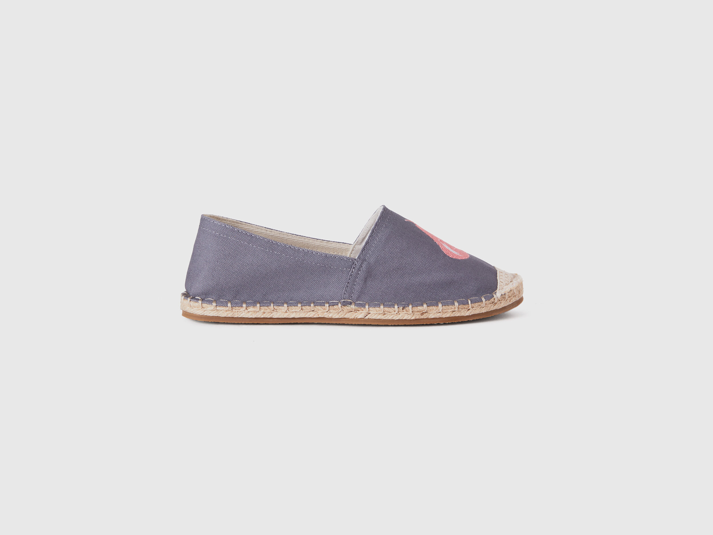 Gray espadrilles with pear pattern Gray Benetton