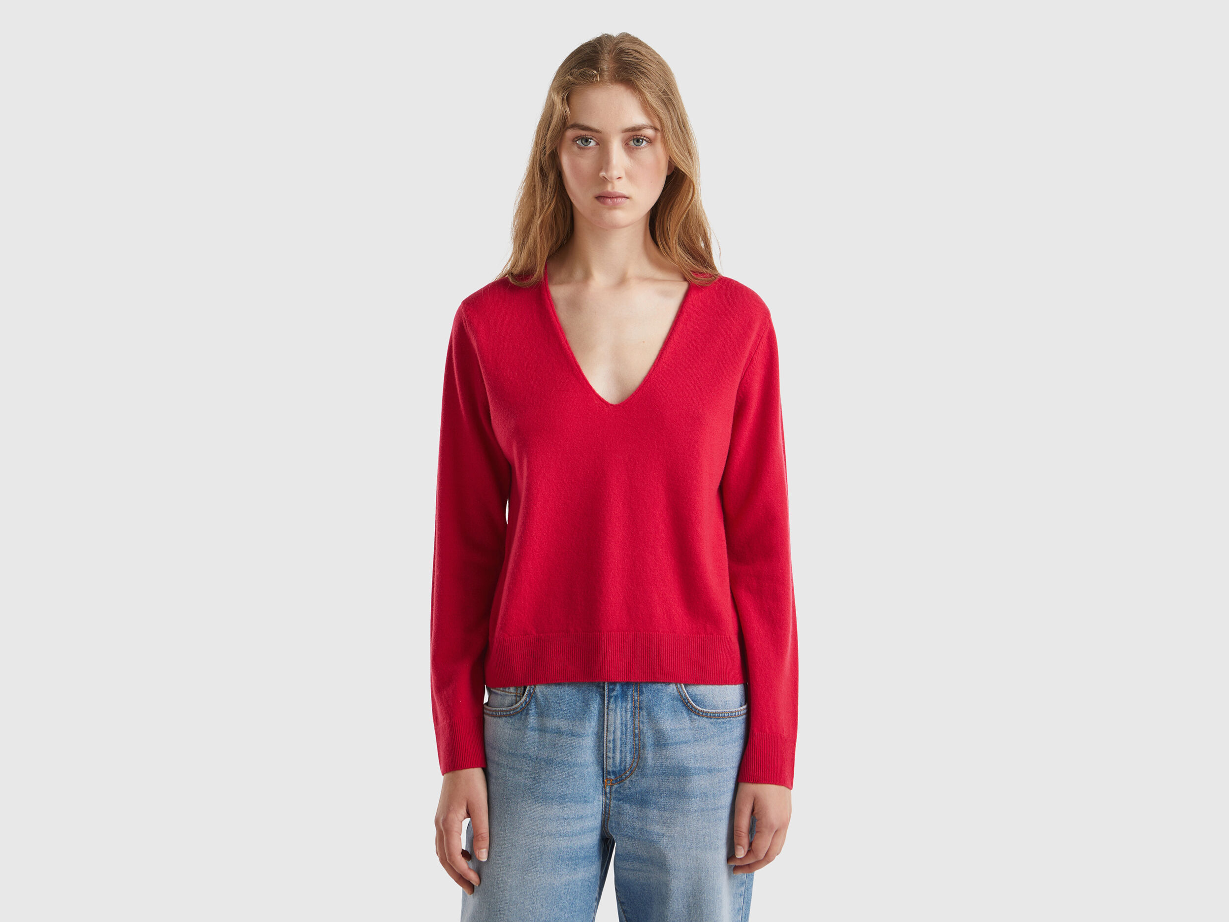 Benetton v neck sweater shop