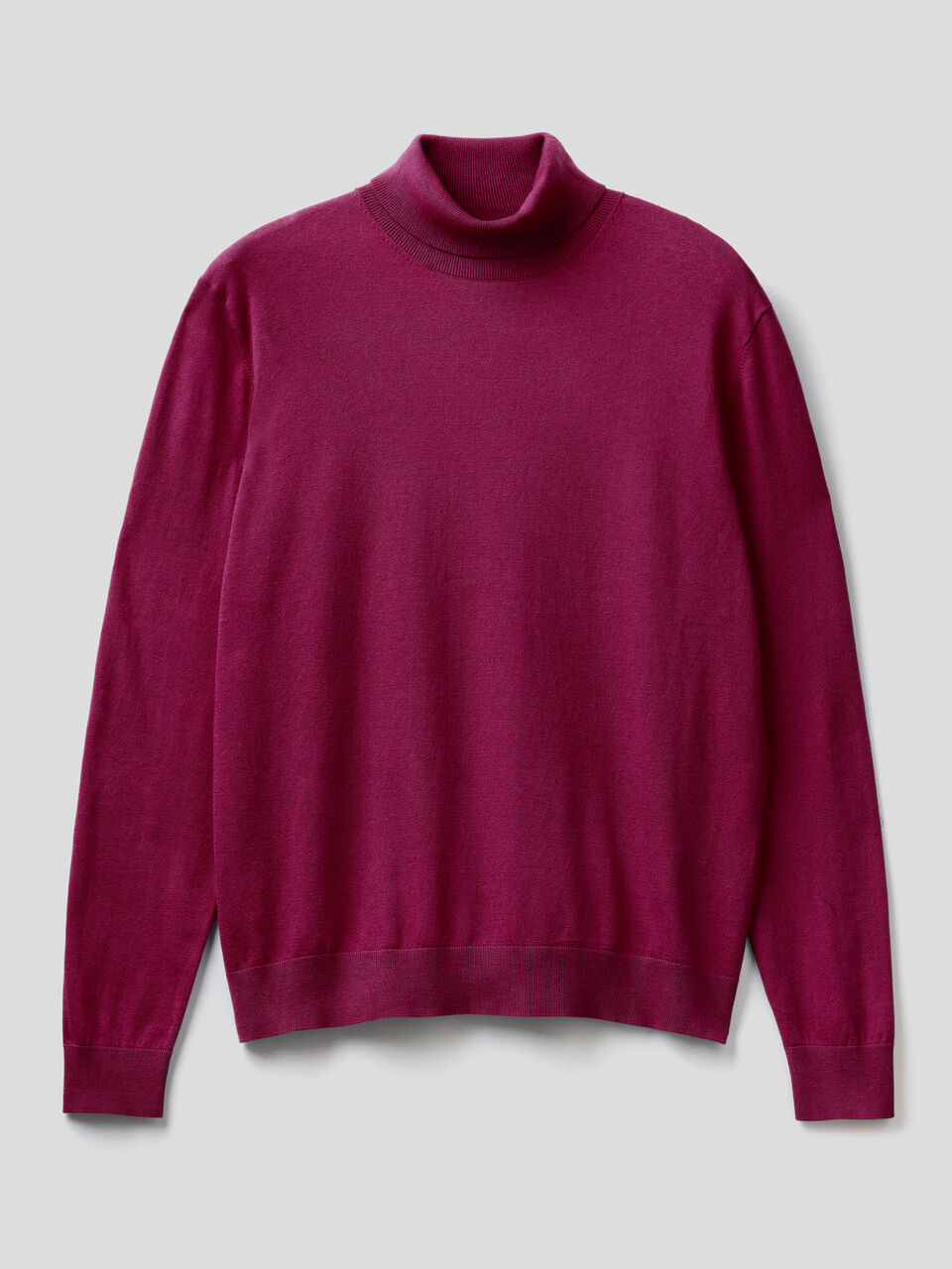 Turtleneck in lightweight cotton blend image number 1