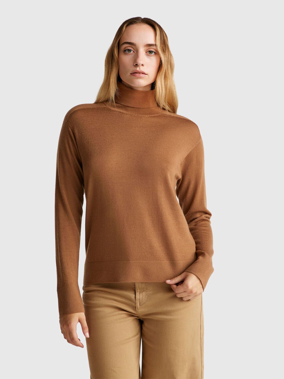 TURTLE NECK SWEATER Women image number null