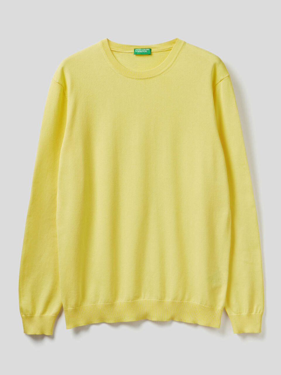 100% cotton crew neck sweater image number 1