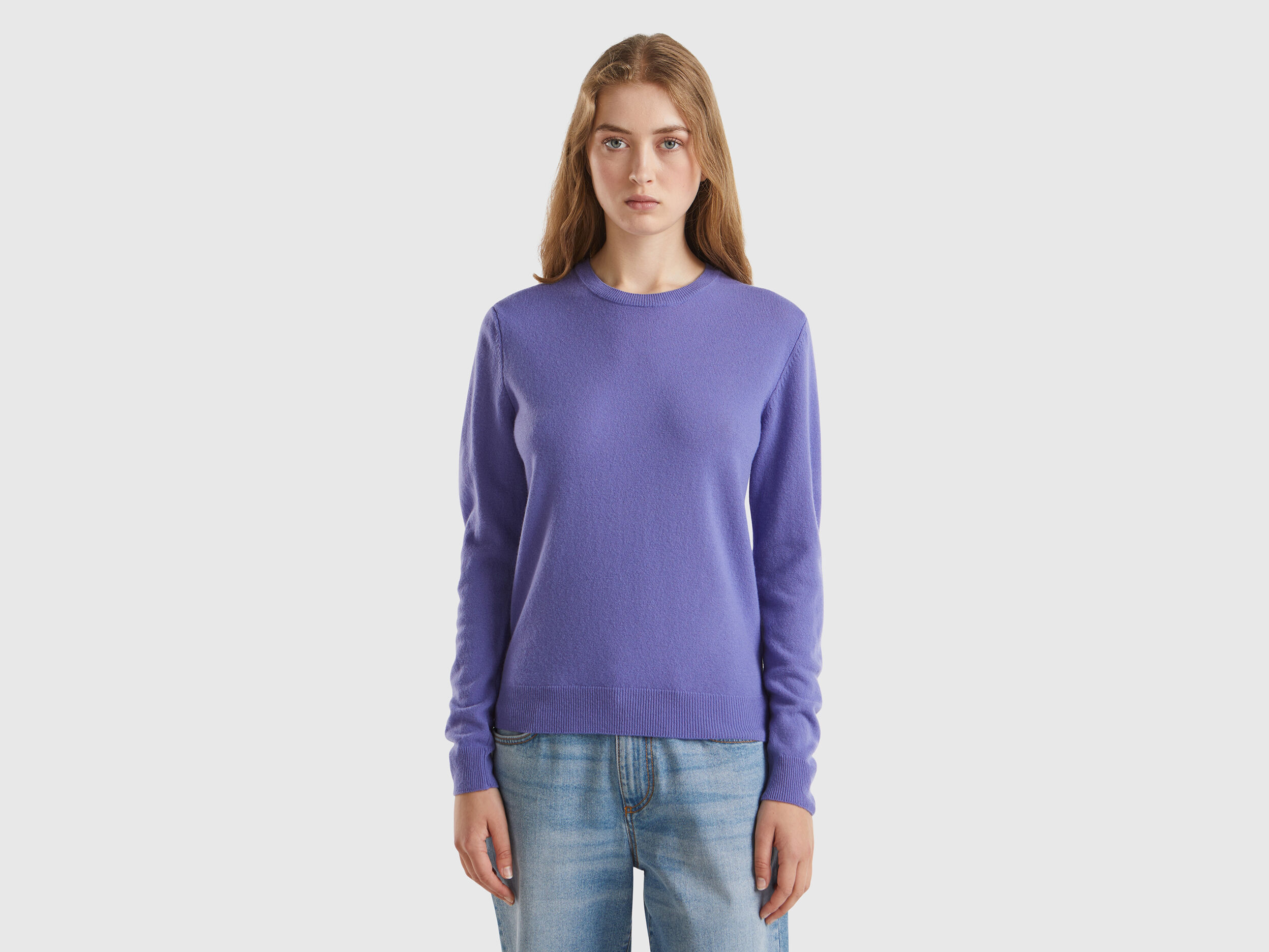Merino wool crew neck sweater women's discount