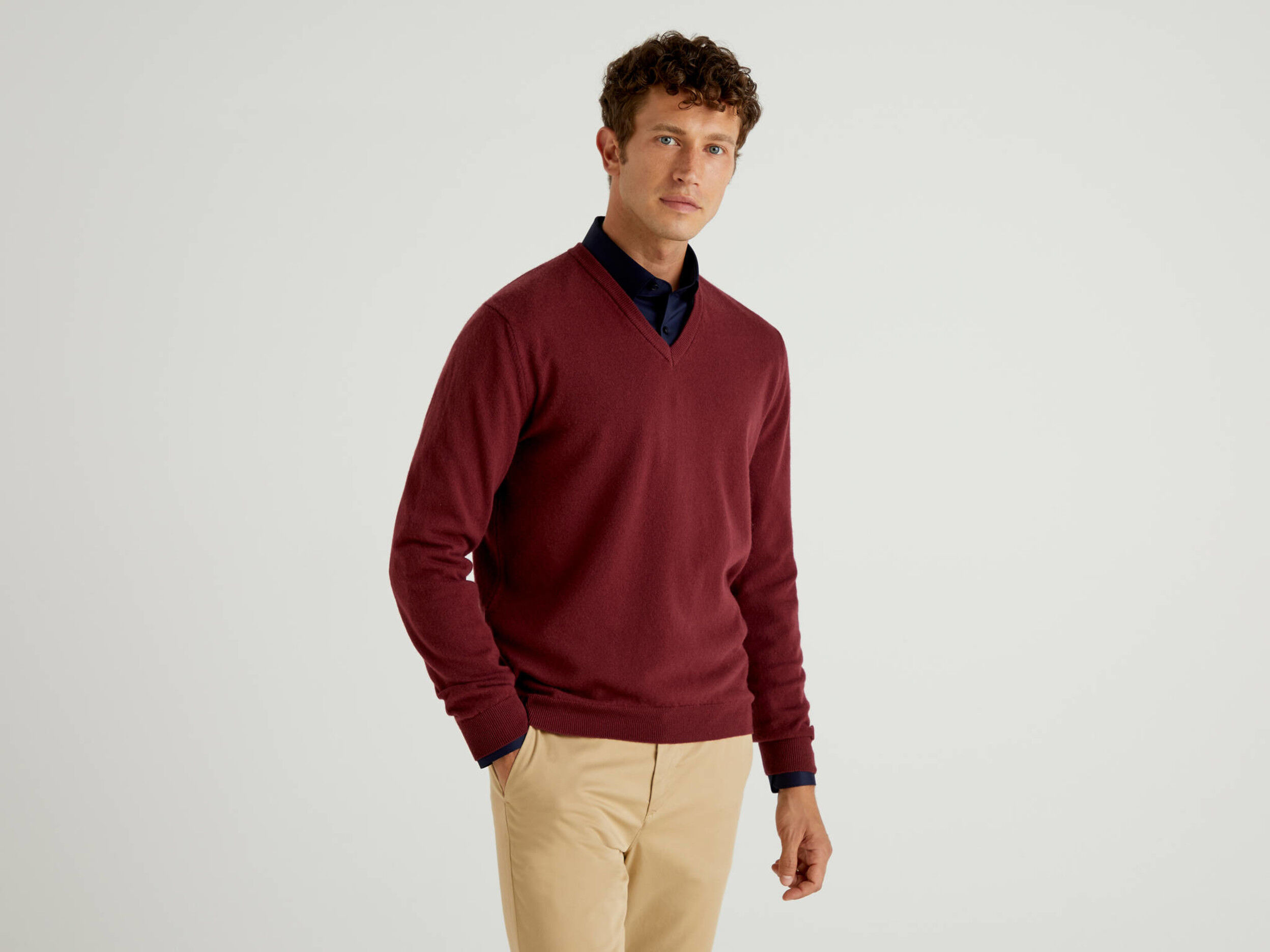 Maroon sale wool sweater