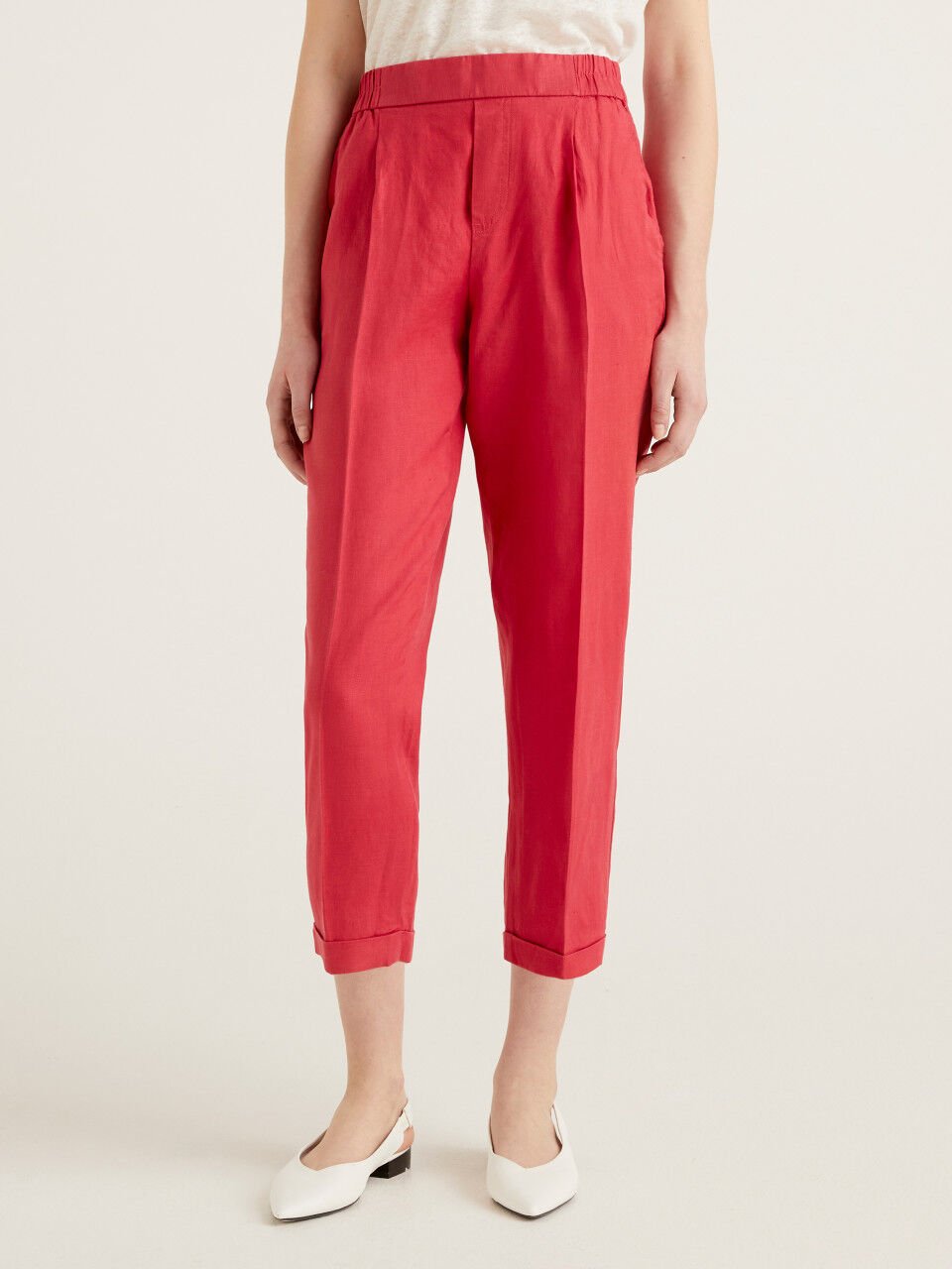 Womens Regular Fit Trousers New Collection 2023  Benetton