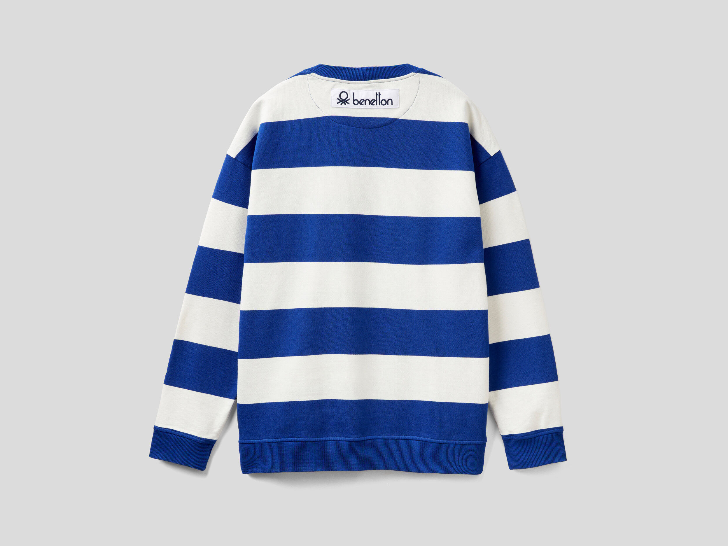 Benetton sales striped sweatshirt