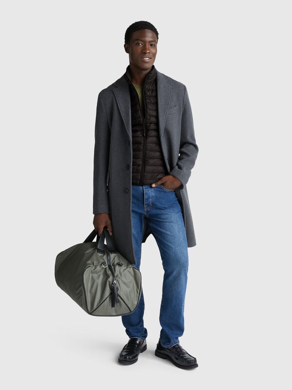 Chaqueta acolchada sin mangas de corte regular Hombre