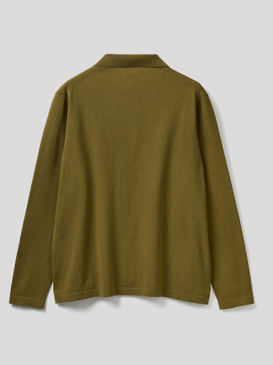 Long sleeve knit polo image number null