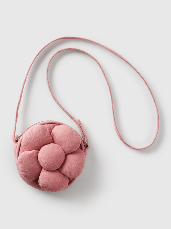 Bolso bandolera con aplique de flores Niña
