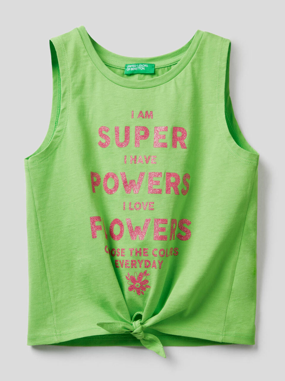 Sleeveless top with bow image number null