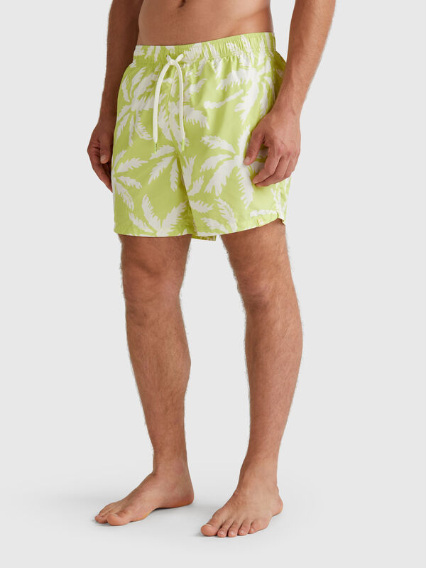 Patterned swim trunks in nylon Men