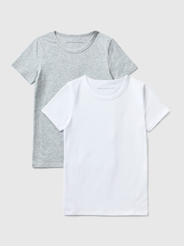 Dos camisetas de algodón elástico Niño