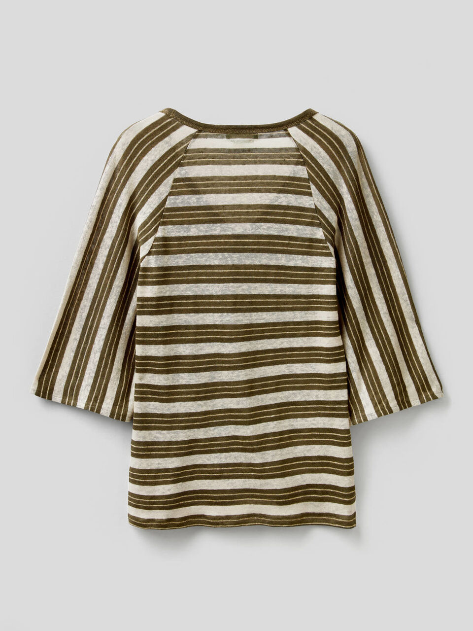 Camiseta de rayas con manga francesa image number null