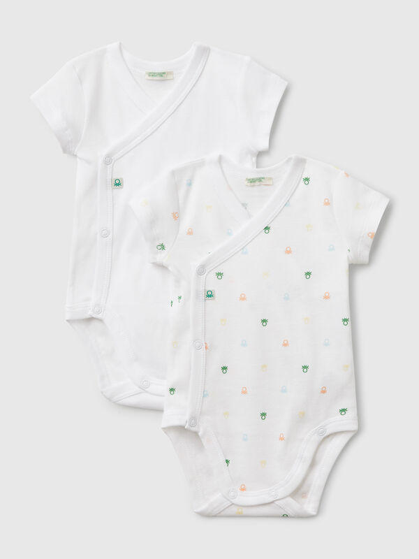 Two bodysuits in cotton New Born (0-18 months)