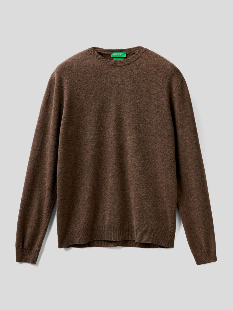 Crew neck sweater in pure virgin wool image number 1