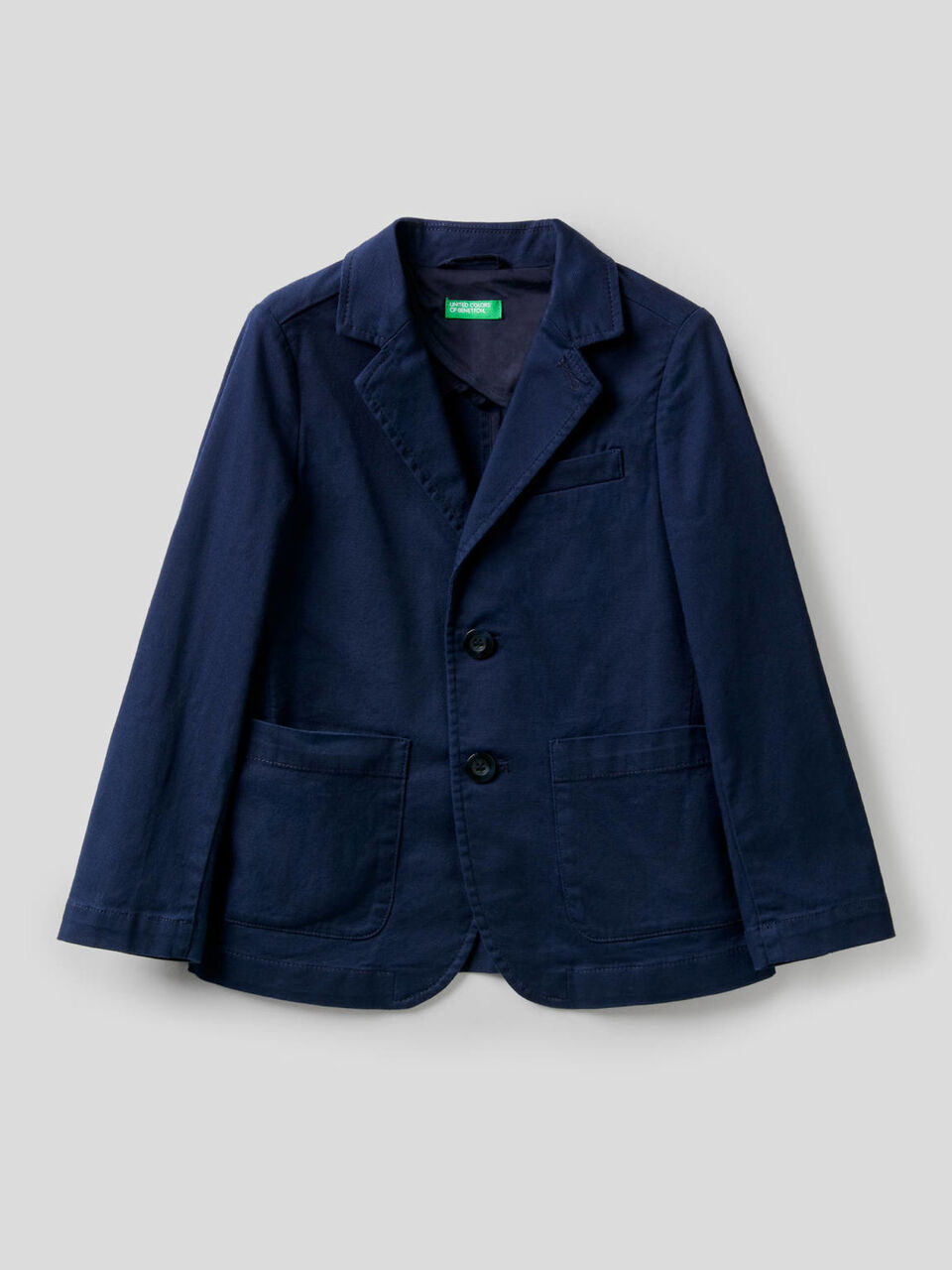 Blazer in stretch cotton image number null