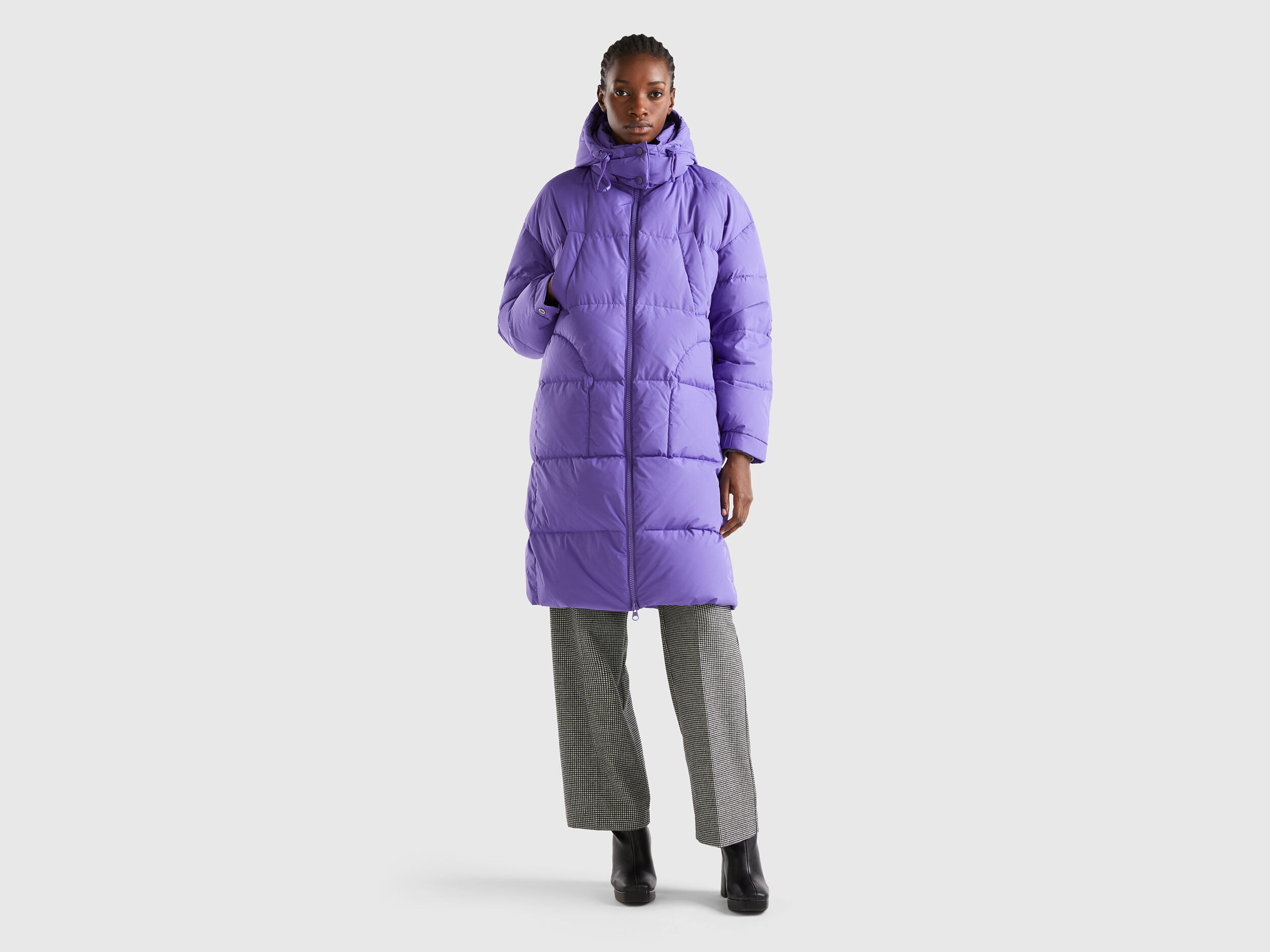 Long padded hot sale puffer jacket