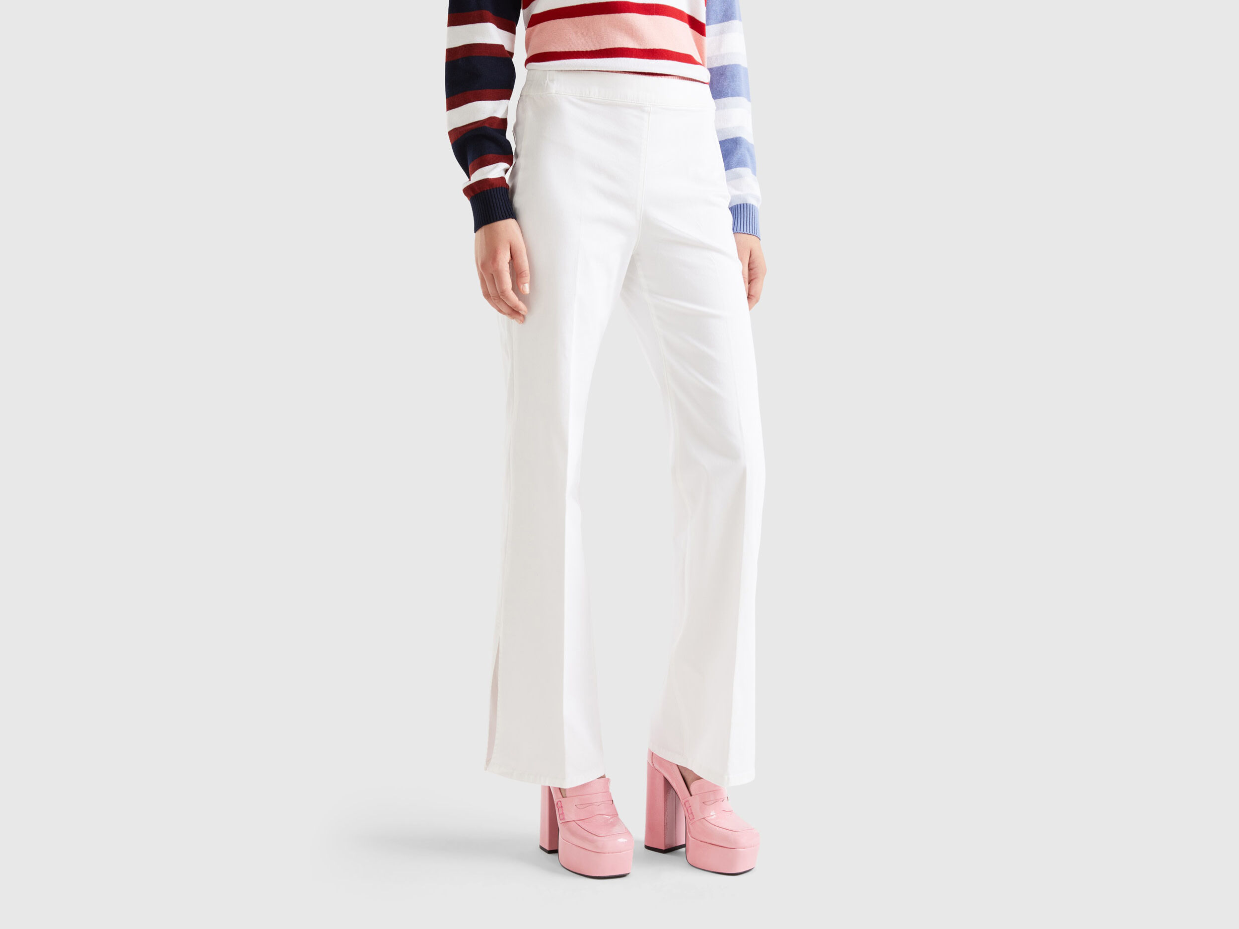 Flared trousers cheap with slits