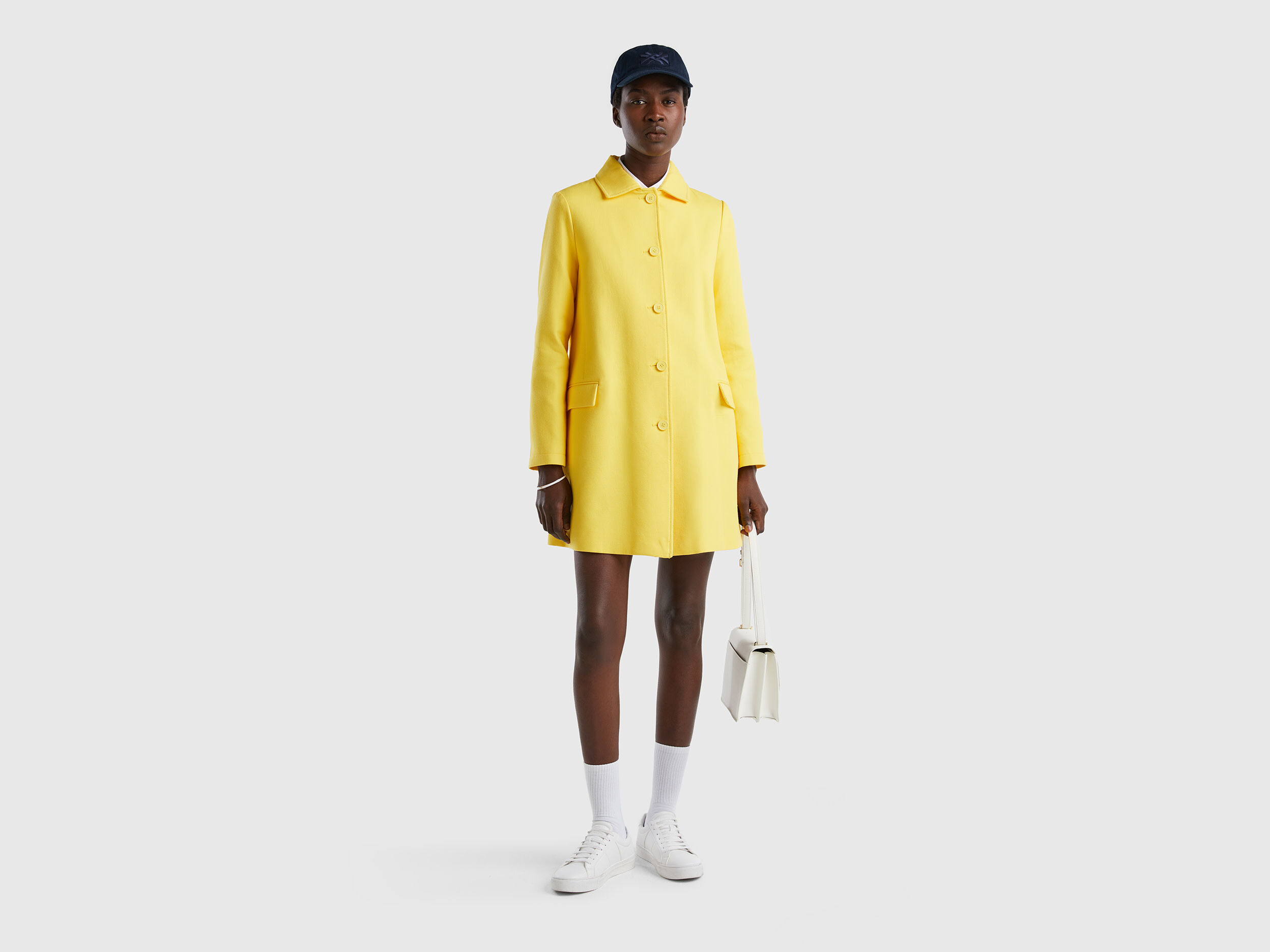 Mango new arrivals yellow coat