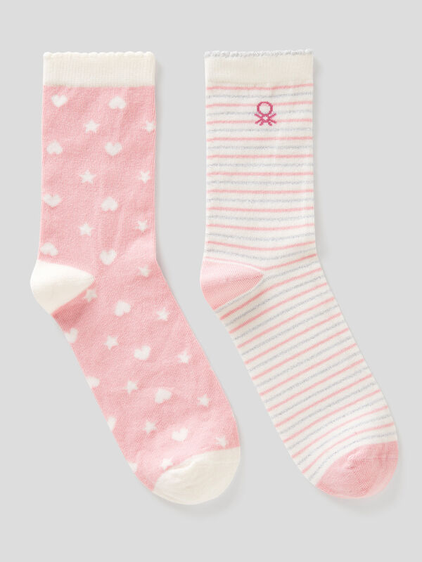 Two pairs of patterned socks Junior Boy