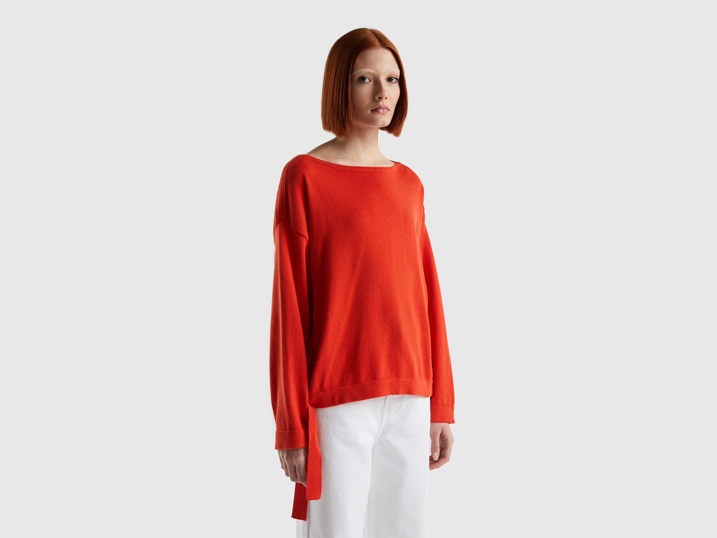Red boat shop neck jumper