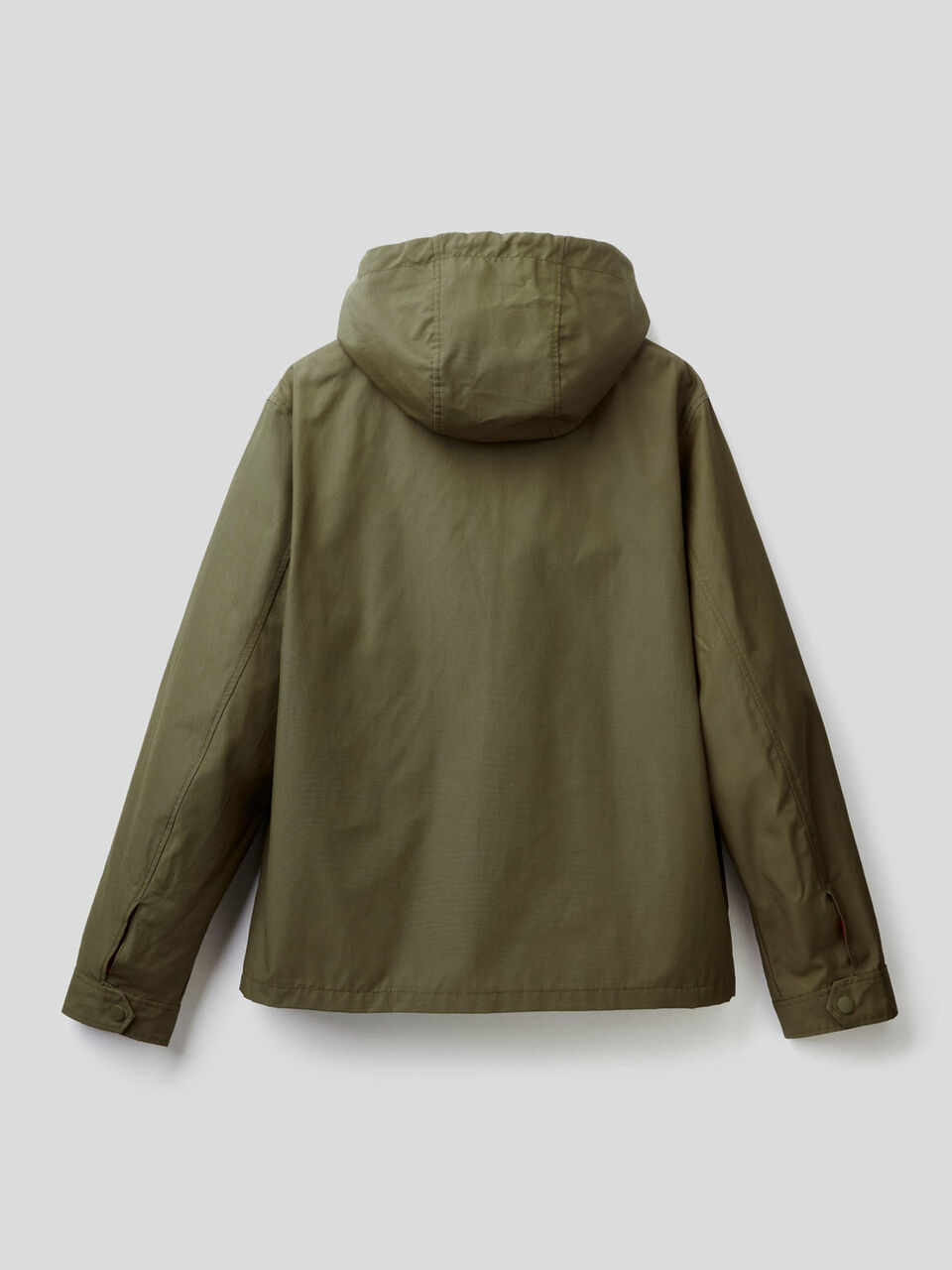 Jacket with zipper and hood image number null