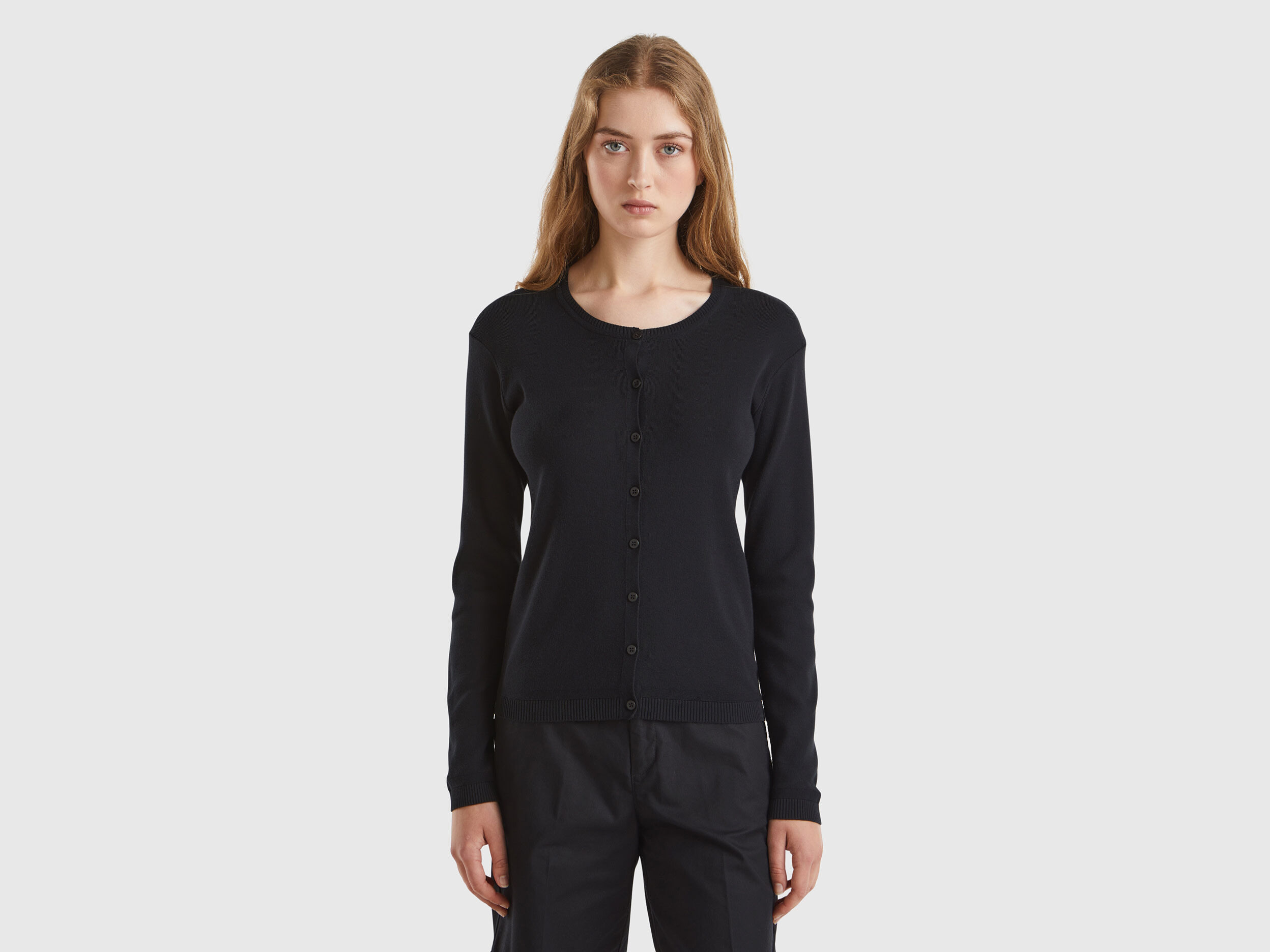 Benetton round neck cardigan sale