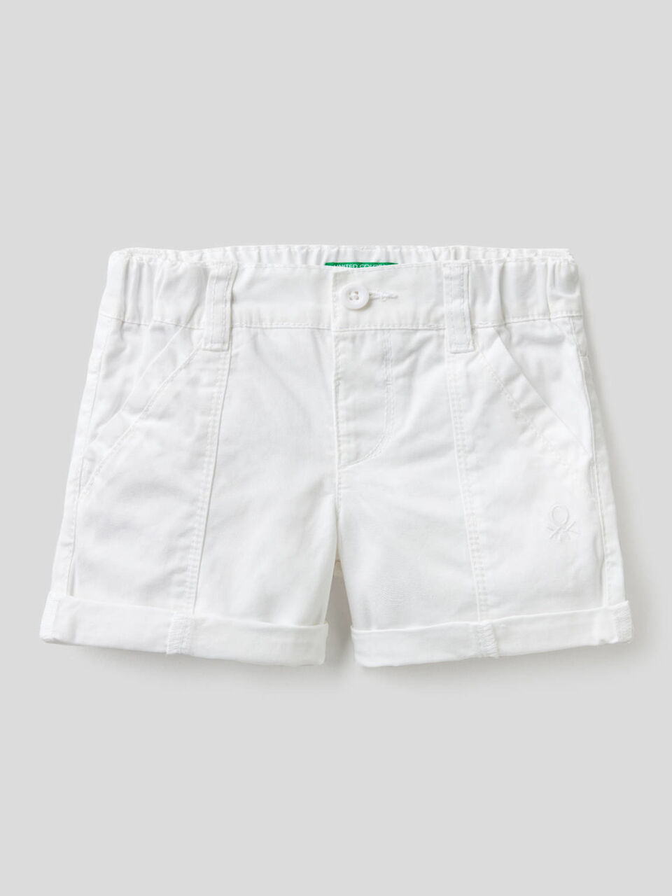 Bermudas de lona de 100 % algodón image number 1