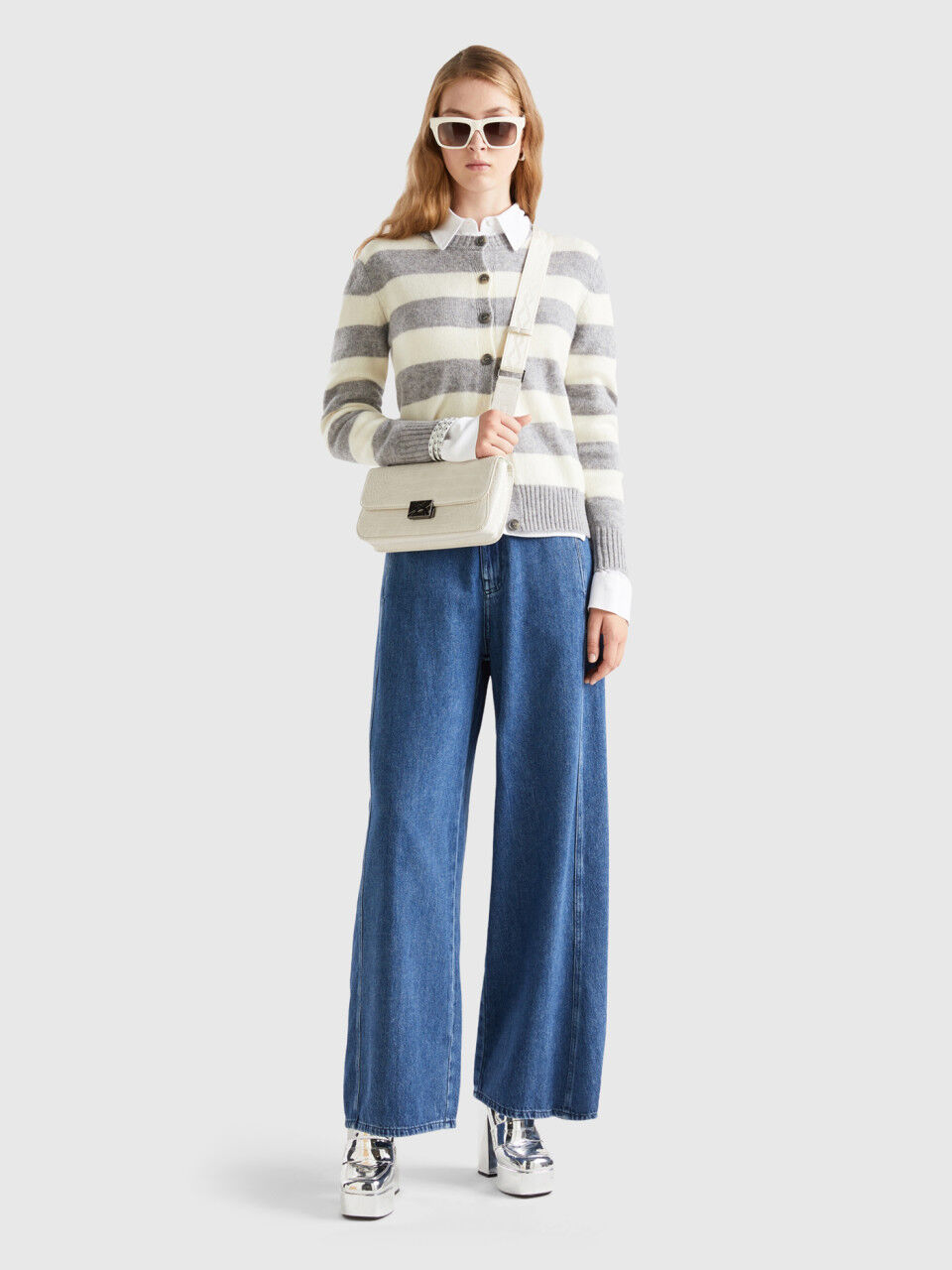 Jeans larghi benetton outlet