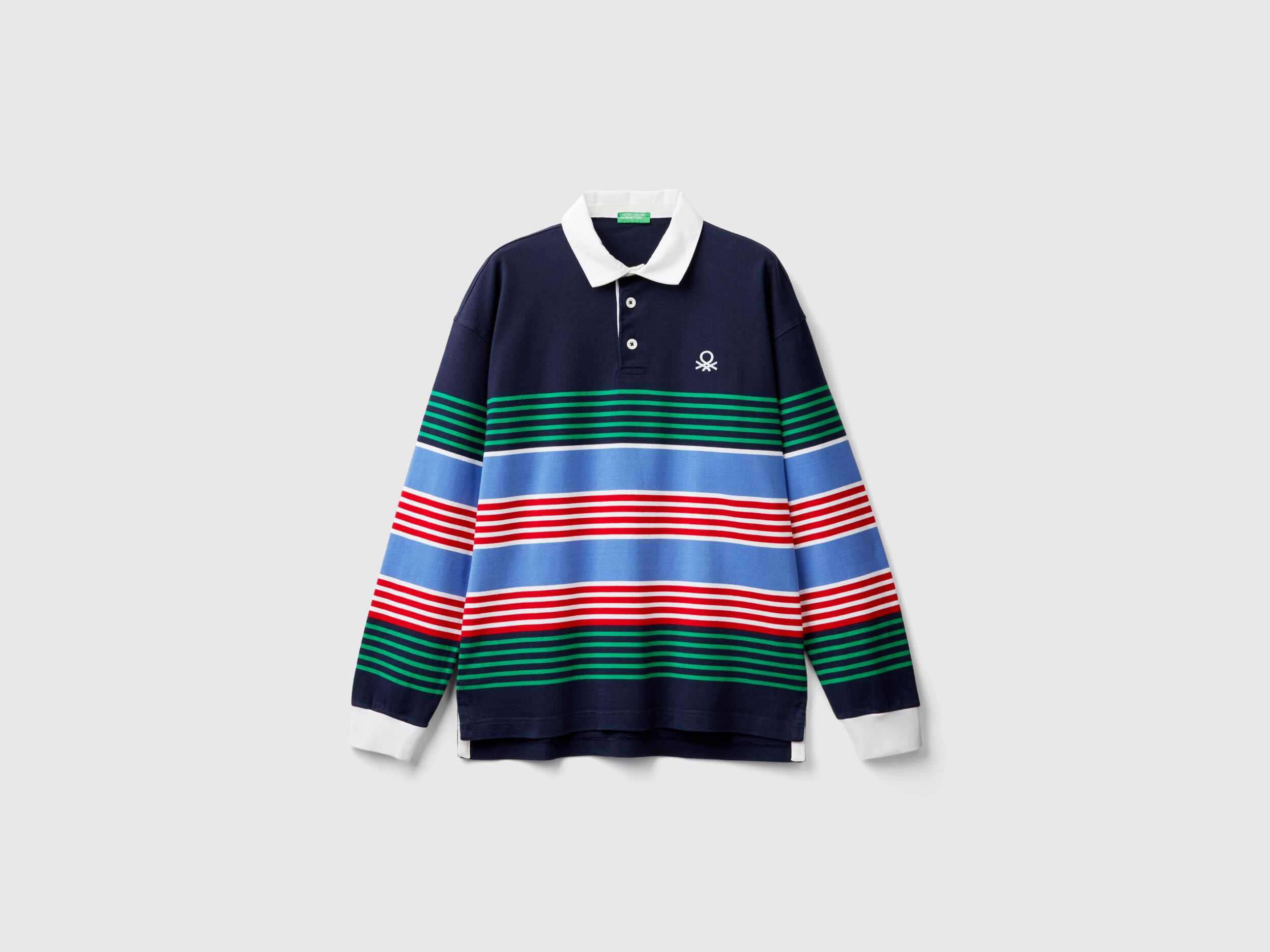 Striped rugby polo - Multi-color | Benetton