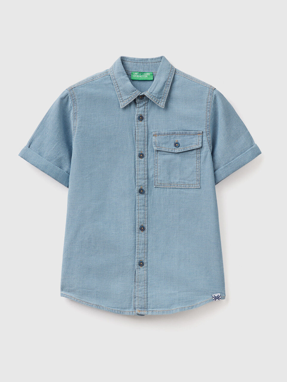Baby Toddler Boys Summer Outfits:Denim Blue Short Sleeve Shirts+White Short  Pants for 2-7 Years | Wish