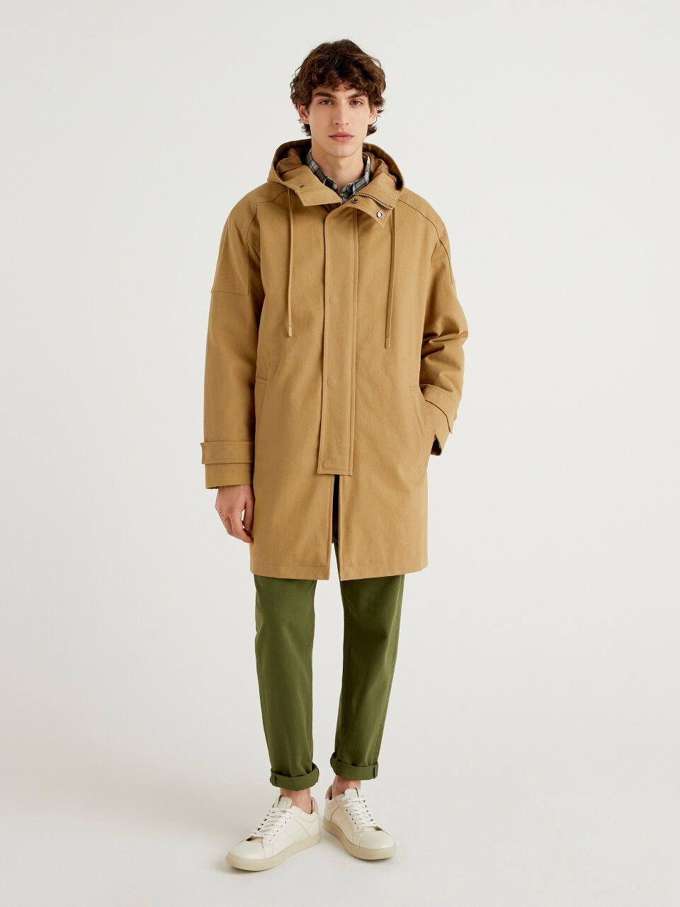 Mens parka hotsell trench coat