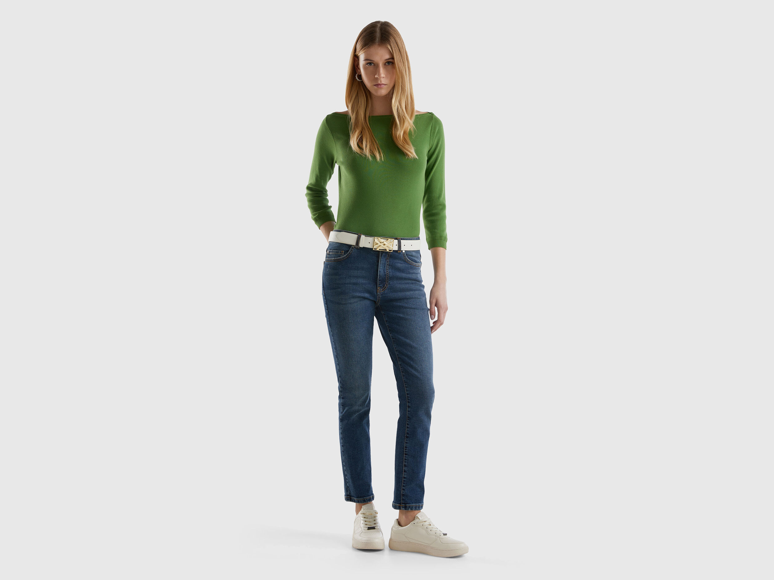 Jeans benetton regular top
