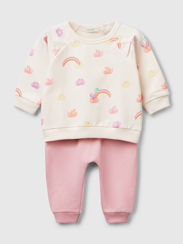 Set in stretch sweat New Born (0-18 months)