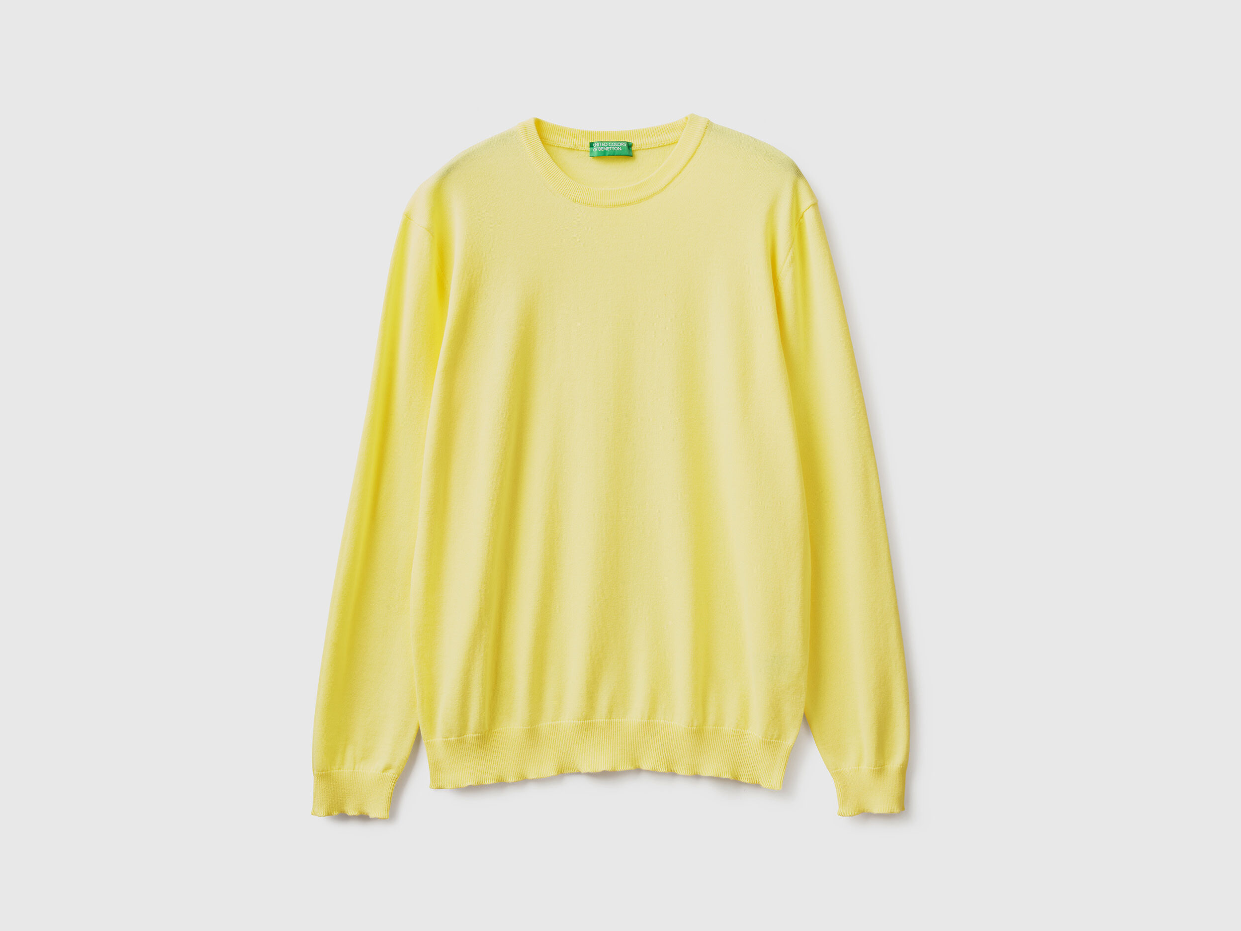 Yellow crew neck sweater best sale
