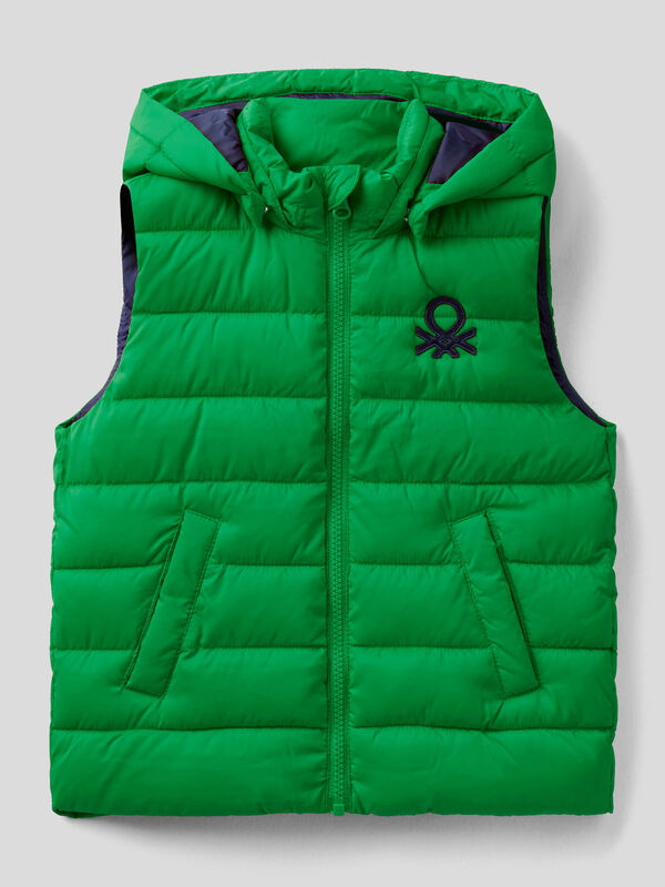 Padded vest with removable hood Junior Boy