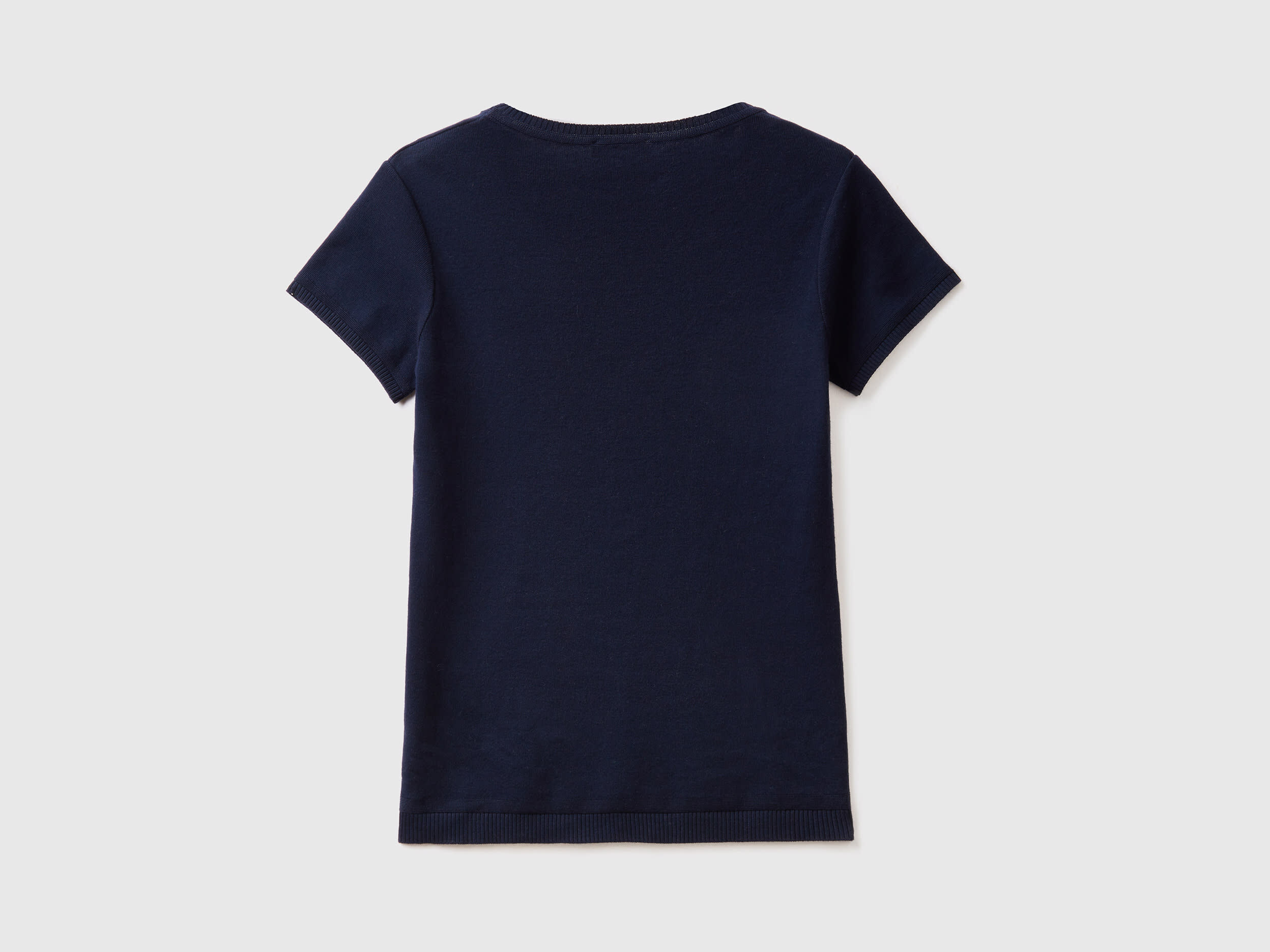 Navy blue short sleeve sweater shop