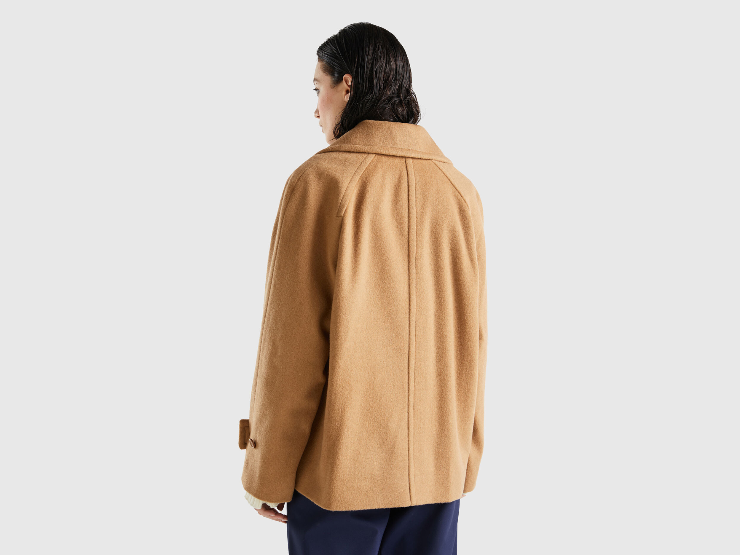 Camel coat cheap benetton